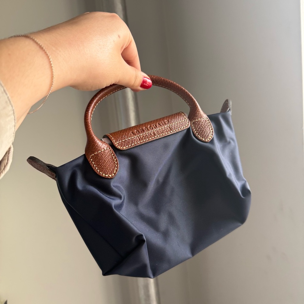 Longchamp Le Pliage Makeup Bag in Navy - Picture 3 of 8
